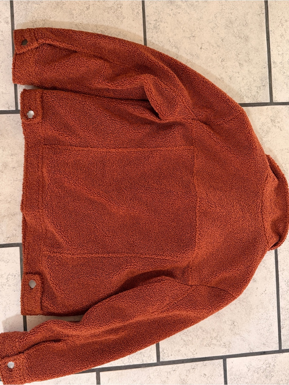 BP Rust Sherpa Button-Front Jacket - Picture 3 of 4